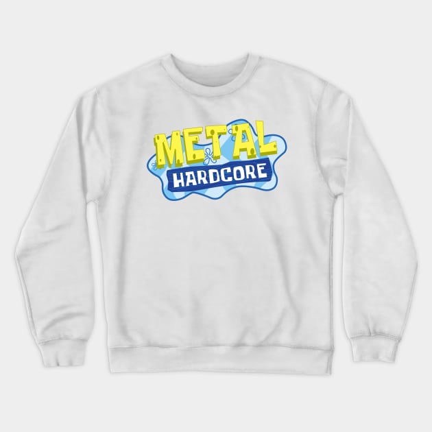 Metal Hardcore Spongebob Crewneck Sweatshirt by argobel13